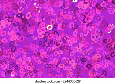 Light Pink, Blue vector layout with circle shapes. Blurred decorative design in abstract style with bubbles. Design for posters, banners.