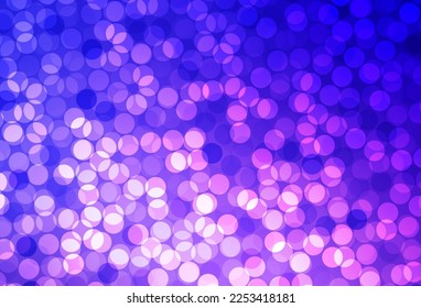 Light Pink, Blue vector layout with circle shapes. Abstract illustration with colored bubbles in nature style. Pattern for futuristic ad, booklets.