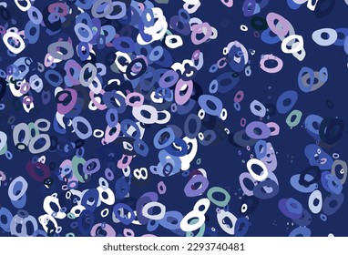 Light Pink, Blue vector layout with circle shapes. Abstract illustration with colored bubbles in nature style. Pattern for ads, leaflets.