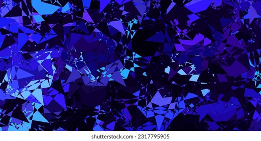 Diseño vectorial azul rosa claro con formas triangulares. Magnífica ilustración abstracta con formas triangulares, formas. Patrón para promociones.