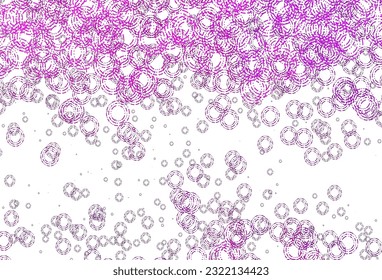 Light Pink, Blue vector layout with circle shapes. Blurred bubbles on abstract background with colorful gradient. Completely new template for your brand book.