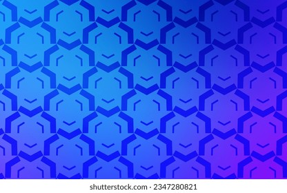 Light Pink, Blue vector layout with bent lines. A circumflex abstract illustration with gradient. A completely new design for your business.