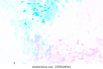 Light Pink, Blue vector layout with lines, rectangles. Glitter abstract illustration with rectangular shapes. Pattern for commercials.