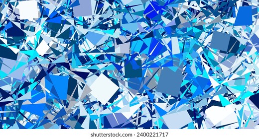 Hellrosa, blaues Vektorlayout mit Dreiecksformen. Illustration mit abstrakten bunten Dreiecksformen. Vorlage für Werbespots.