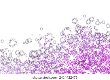 Light Pink, Blue vector layout with circle shapes. Illustration with set of shining colorful abstract circles. Pattern for ads, leaflets.