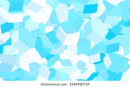 Hellrosa, blaues Vektorlayout mit sechseckigen Formen. Illustration mit farbigen Sechsecken. Neue Vorlage für Ihr Markenbuch.