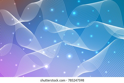 Light Pink, Blue vector layout with festival confetti. Confetti on blurred abstract background with colorful gradient. The pattern can be used for new year ad, booklets.