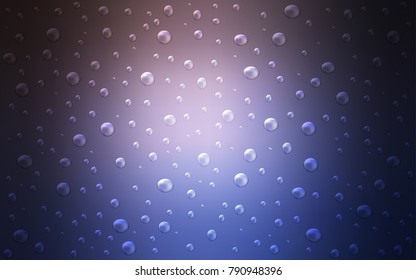 Light Pink, Blue vector layout with circle shapes. Beautiful colored illustration with blurred circles in nature style. The pattern can be used for aqua ad, booklets.