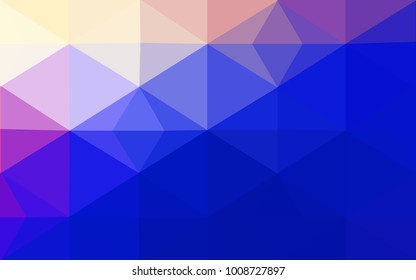 Light Pink, Blue vector Low poly crystal background. Polygon design pattern. Low poly illustration, low polygon background.