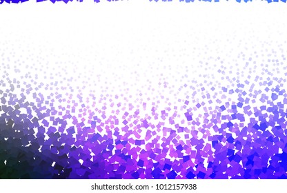 Light Pink, Blue vector low poly background. A sample with a polygonal design. Illustration in polygonal style with repeating squares
