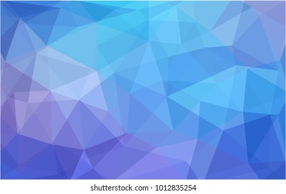 Light Pink, Blue vector Low poly crystal background. Polygon design pattern. Low poly illustration, low polygon background.