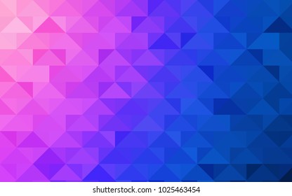 Light Pink, Blue vector low poly background. Colorful illustration in abstract style with gradient. Brand-new design for your business.