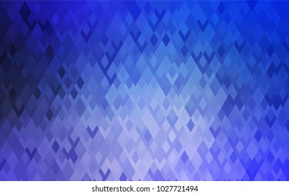 Light Pink, Blue vector low poly background. A sample with a polygonal design. Illustration in polygonal style with repeating squares