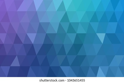 Light Pink, Blue vector Low poly crystal background. Polygon design pattern. Low poly illustration, low polygon background.