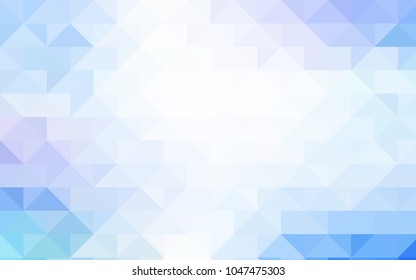 Light Pink, Blue vector low poly background. Glitter abstract illustration with an elegant design. The template can be used as a background for cell phones.