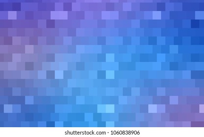 Light Pink, Blue vector low poly background. A sample with a polygonal design. Illustration in polygonal style with repeating squares