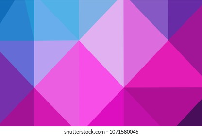 Light Pink, Blue vector low poly layout. Polygonal abstract illustration with gradient. The template for cell phone's backgrounds.