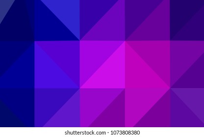 Light Pink, Blue vector low poly cover. Glitter abstract illustration with an elegant design. Brand-new style for your business design.