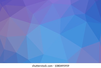 Light Pink, Blue vector low poly cover. Glitter abstract illustration with an elegant triangles. Polygonal design for your web site.