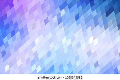Light Pink, Blue vector low poly background. A sample with a polygonal design. Illustration in polygonal style with repeating squares