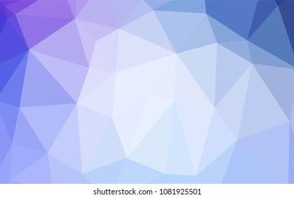 Light Pink, Blue vector low poly layout. Colorful illustration in abstract style with gradient. A new texture for your design.