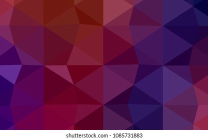 Light Pink, Blue vector low poly layout. Creative geometric illustration in Origami style with gradient. The polygonal design can be used for your web site.