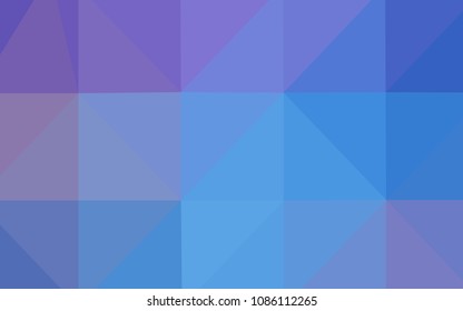 Light Pink, Blue vector low poly cover. Elegant bright polygonal illustration with gradient. The polygonal design can be used for your web site.