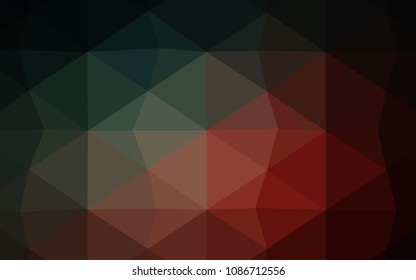 Light Pink, Blue vector low poly cover. Creative illustration in halftone style with gradient. That pattern can be used as a part of a brand book.