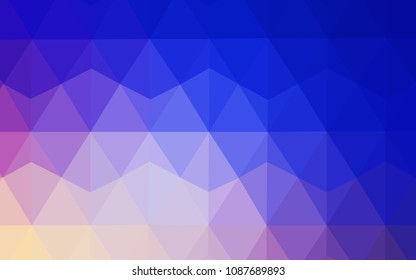 Light Pink, Blue vector low poly layout. Colorful abstract illustration with triangles. Brand new style for your business design.