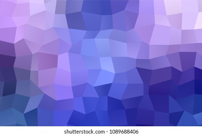 Light Pink, Blue vector low poly background. A sample with a polygonal design. Illustration in polygonal style with repeating squares