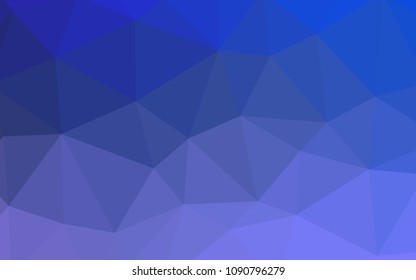 Light Pink, Blue vector low poly layout. Shining colorful illustration with triangles. Textured pattern for your backgrounds.