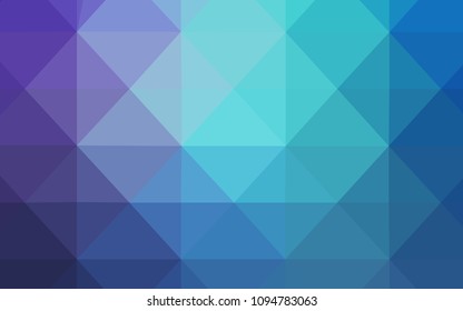 Light Pink, Blue vector low poly layout. Geometric illustration in Origami style with gradient.  A new texture for your web site.