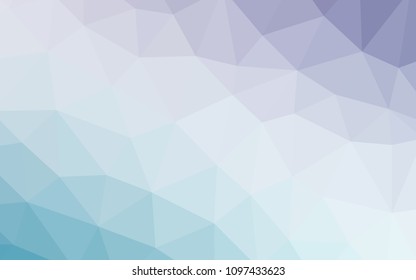 Light Pink, Blue vector low poly cover. Geometric illustration in Origami style with gradient.  Best triangular design for your business.