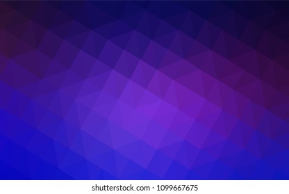 Light Pink, Blue vector low poly layout. Colorful illustration in polygonal style with gradient. Pattern for a brand book's backdrop.