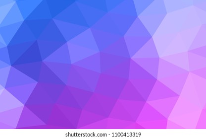 Light Pink, Blue vector low poly low poly. An elegant bright illustration with gradient. A completely new template for your business design.