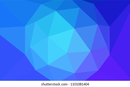 Light Pink, Blue vector low poly layout. Shining colorful illustration with triangles. Brand new design for your business.