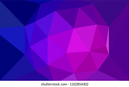 Light Pink, Blue vector low poly texture. Elegant bright polygonal illustration with gradient. Polygonal design for your web site.