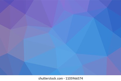 Light Pink, Blue vector low poly texture. Polygonal abstract illustration with gradient. A new texture for your design.