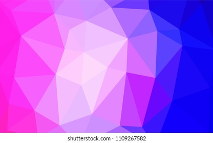 Light Pink, Blue vector low poly texture. Glitter abstract illustration with an elegant design. A completely new template for your business design.