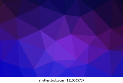 Light Pink, Blue vector low poly cover. Colorful abstract illustration with triangles. Triangular pattern for your design.