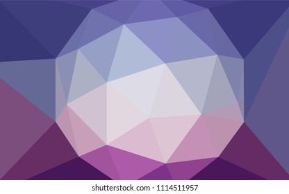 Light Pink, Blue vector low poly layout. Colorful abstract illustration with triangles. Brand new design for your business.