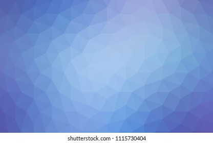 Light Pink, Blue vector low poly texture. Creative geometric illustration in Origami style with gradient. Completely new template for your banner.