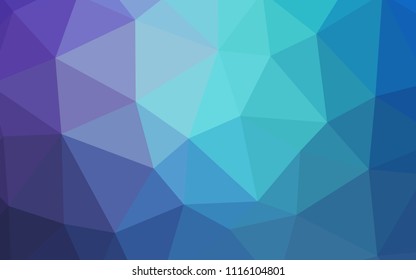 Light Pink, Blue vector low poly cover. Colorful illustration in polygonal style with gradient. Triangular pattern for your design.