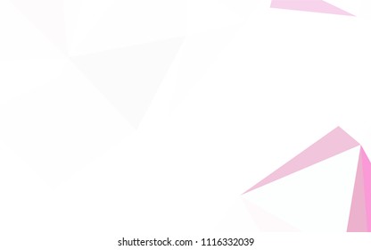 Light Pink, Blue vector low poly layout. Shining polygonal illustration, which consist of triangles. A new texture for your web site.