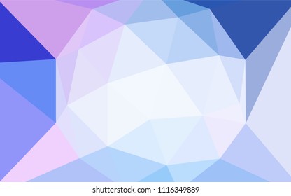 Light Pink, Blue vector low poly texture. Creative geometric illustration in Origami style with gradient. Pattern for a brand book's backdrop.