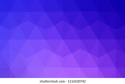 Light Pink, Blue vector low poly cover. Creative geometric illustration in Origami style with gradient. Best triangular design for your business.