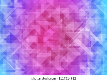 Light Pink, Blue vector low poly low poly. Brand new colored illustration in blurry style with gradient. A new texture for your design.