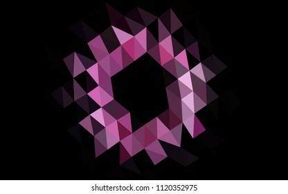 Light Pink, Blue vector low poly layout. Glitter abstract illustration with an elegant design. A new texture for your design.