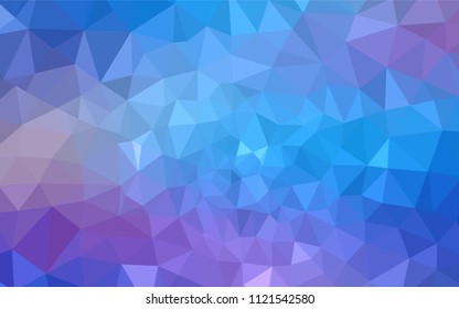 Light Pink, Blue vector low poly layout. Colorful illustration in polygonal style with gradient. Brand new design for your business.