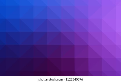Light Pink, Blue vector low poly cover. Modern abstract illustration with triangles. A new texture for your web site.